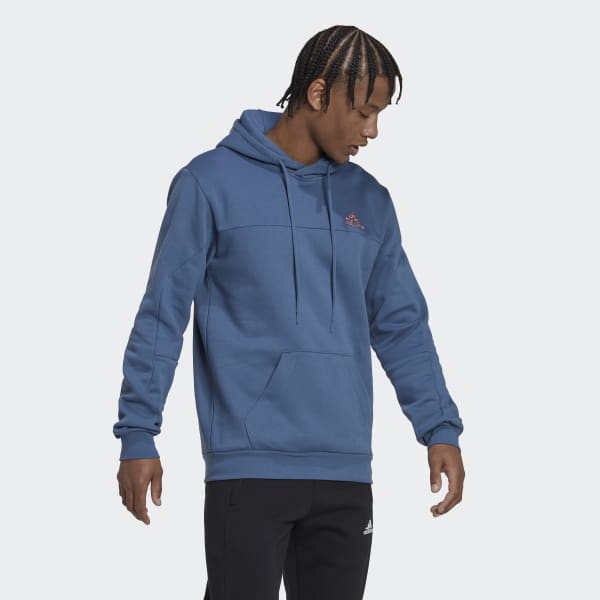 Adidas sport luxe fleece hoodie sales