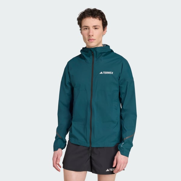 Green Terrex Xperior 2.5 Layer Light Climaproof Jacket