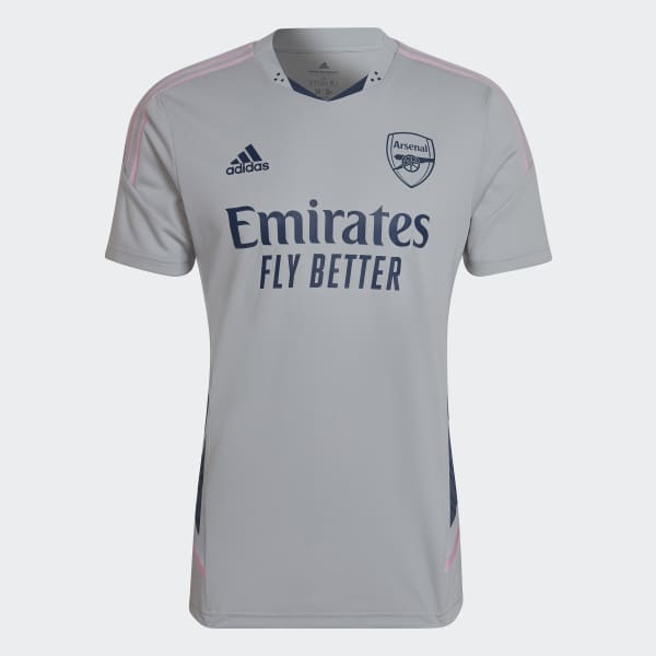 Grey Arsenal Condivo 22 Pro Training Jersey