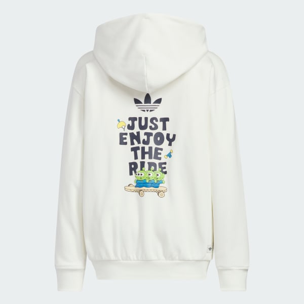 White adidas Pixar Toy Story 니트 재킷 및 패딩 베스트 세트