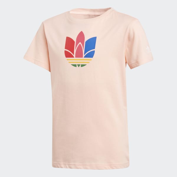 Rosa Remera  Adicolor Trifolio 3D (UNISEX)