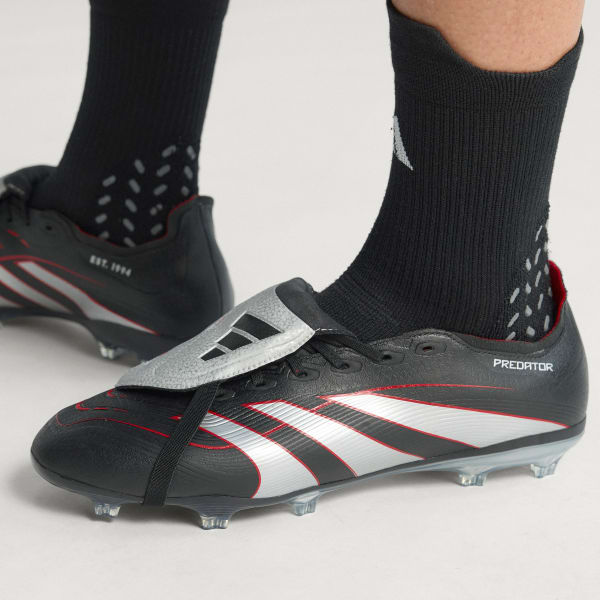 adidas Predator Obsidian Strike Fold-Over Tongue Firm Ground