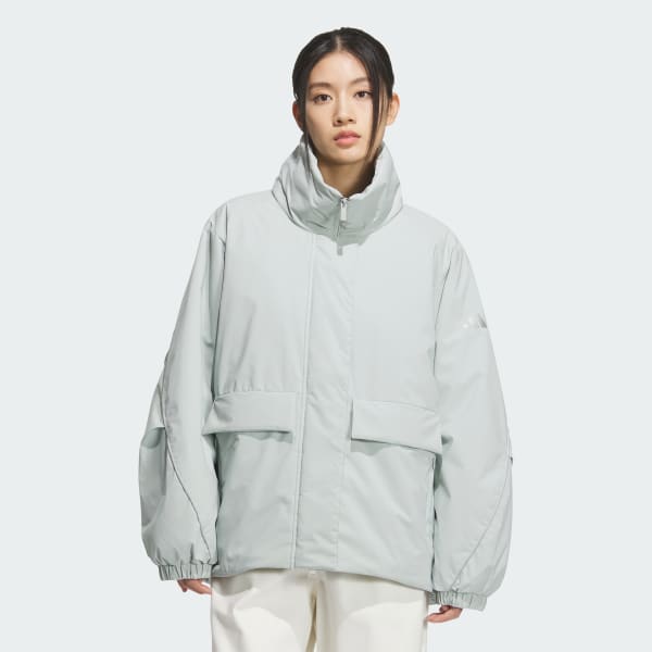 アディダス STADIUM CHROME パッド ミッド JK ジャケット - グレー