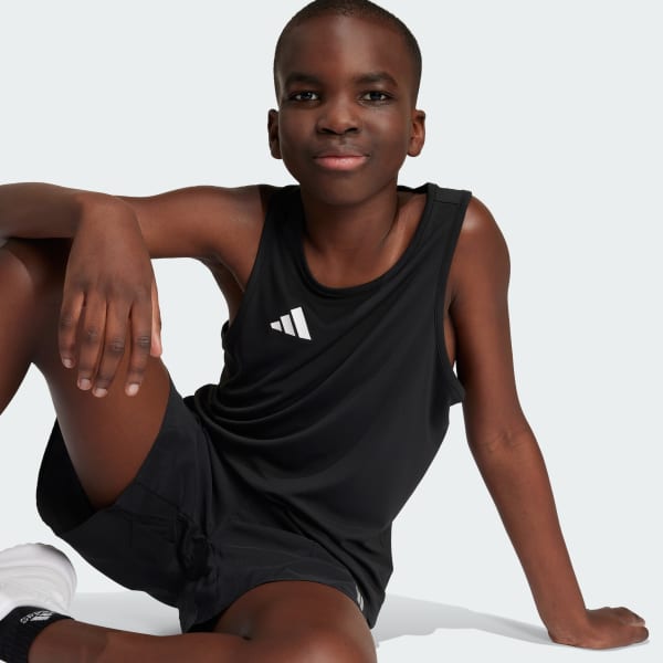 Black Team Singlet Kids