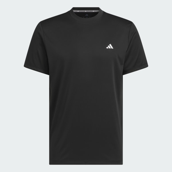 ブラック クルーネック 半袖シャツ