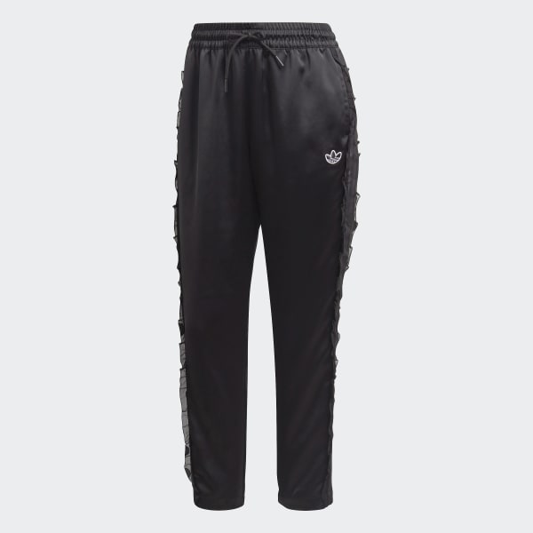 Adidas black polyester lycra track pant hot sale