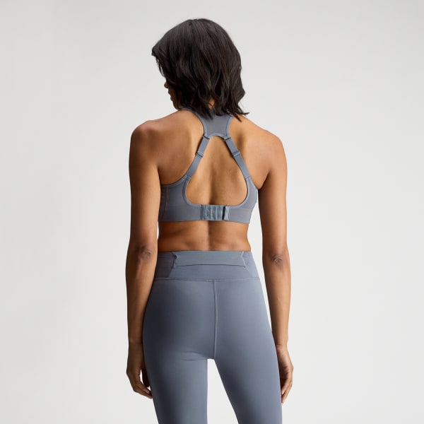 Gris Top Deportivo de Running adidas by Stella McCartney Soporte Alto