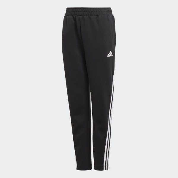adidas Boys' 3-Stripes Doubleknit Tapered Leg Tracksuit Bottoms in ...