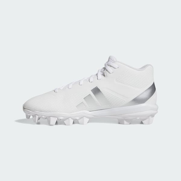 adidas Adizero Impact.2 Molded Rubber Football Cleats - White