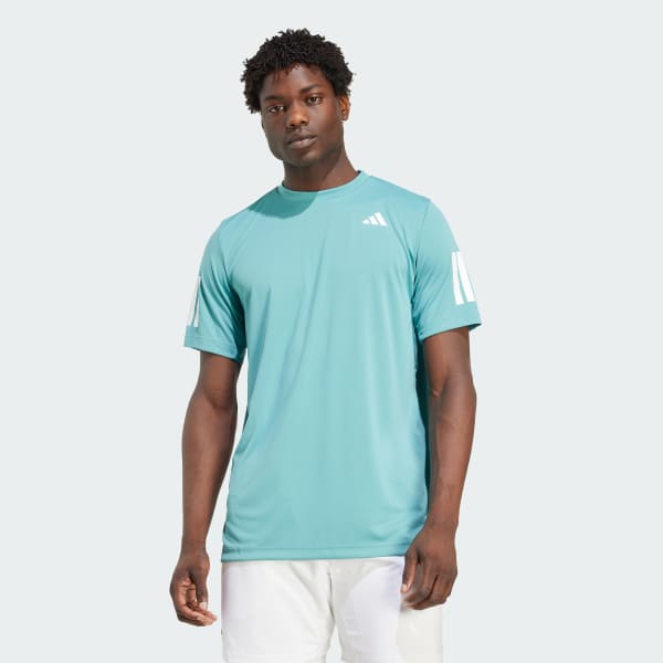 Turquoise Club Tennis Climacool 3-Stripes Tee