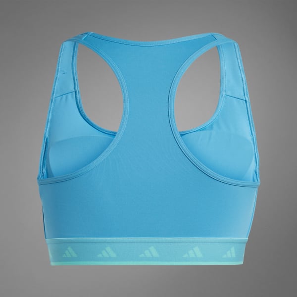 ADIDAS blue women's workout/gym leggings + sports bra set