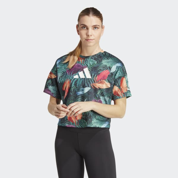 Sort All Blacks Rugby Lifestyle Crop T-shirt