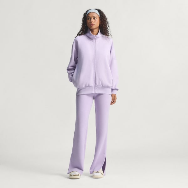 Mor Soft Lux Bol Tam Boy Fermuarlı Üst