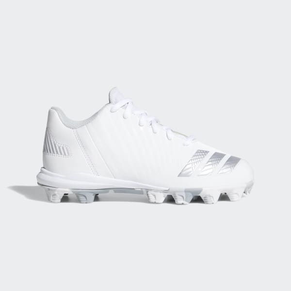 white adidas metal cleats