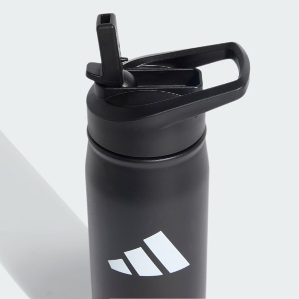 Black Metal Water Bottle Straw 0.6 Liter