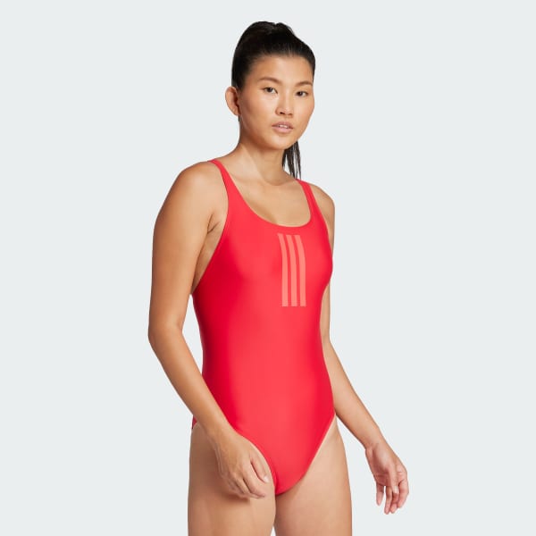 Rod 3-Stripes V-Back badedragt