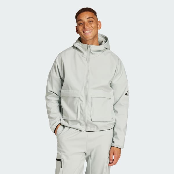 Grigio Felpa con cappuccio City Escape Premium Full-Zip
