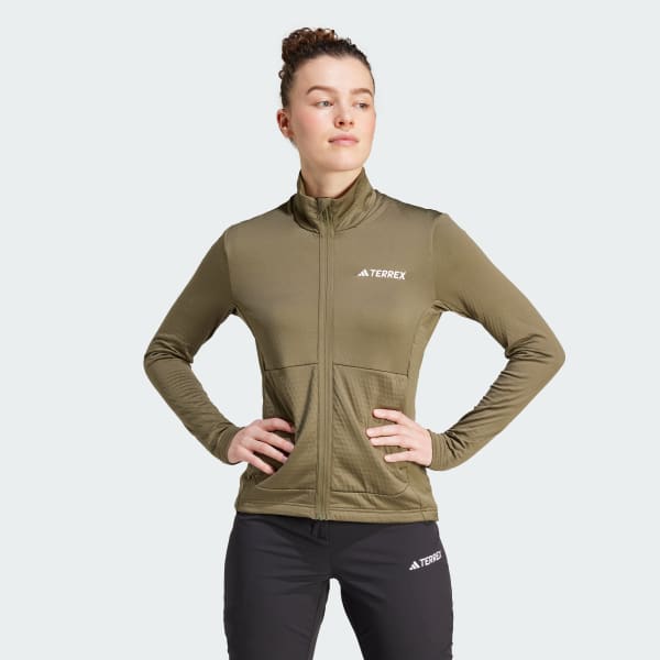 zelená Bunda Terrex Multi Light Fleece Full-Zip