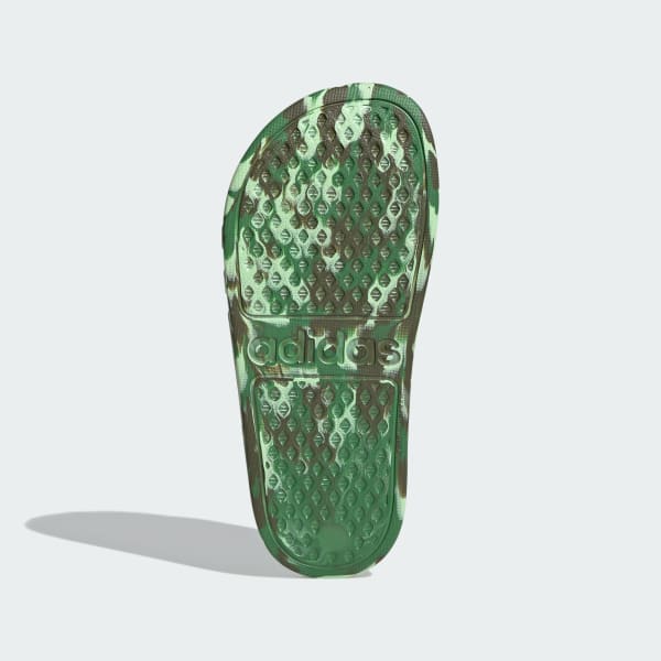 Green Adilette Aqua Slides