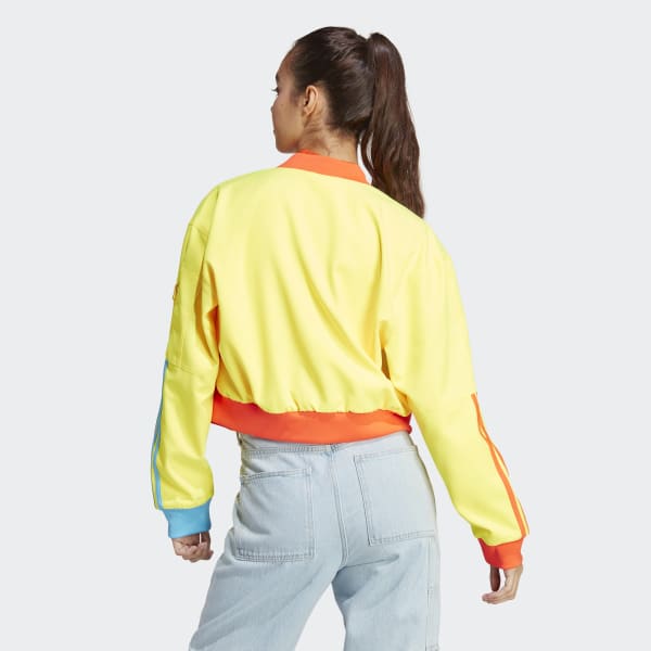 Yellow adidas clearance bomber jacket