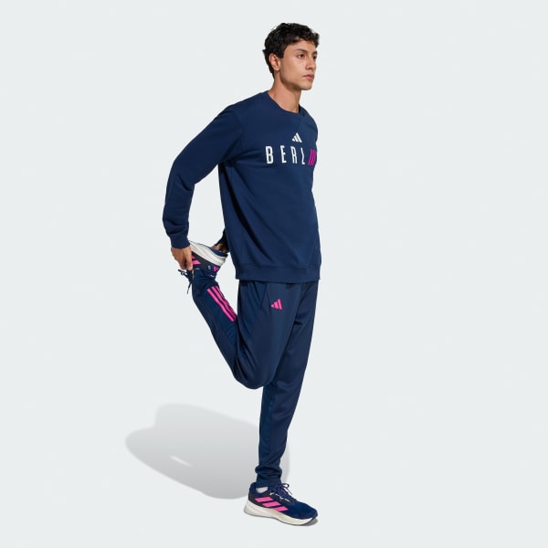 Azul SUDADERA DE CUELLO REDONDO BMW Berlin-Marathon 2025