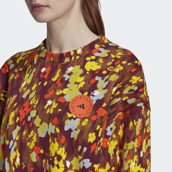 Bialy adidas by Stella McCartney Floral Print Sweatshirt I4947