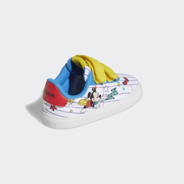 White adidas x Disney Mickey Mouse Vulc Raid3r Shoes LWS72