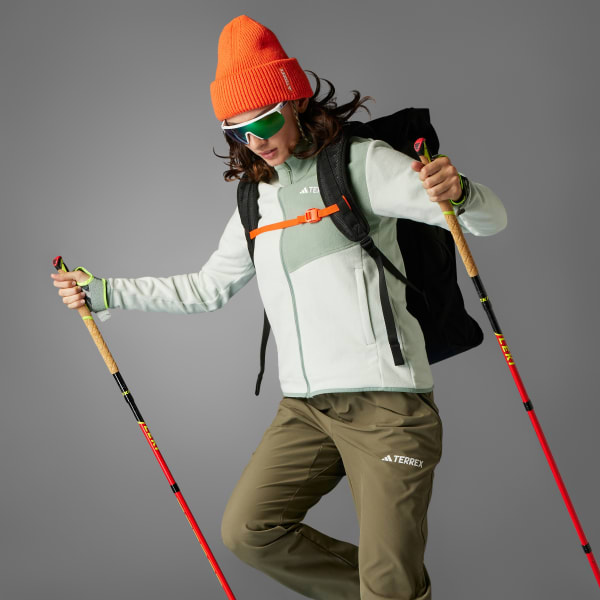 adidas Terrex Multi Full-Zip Fleece Jacket - Green | Free
