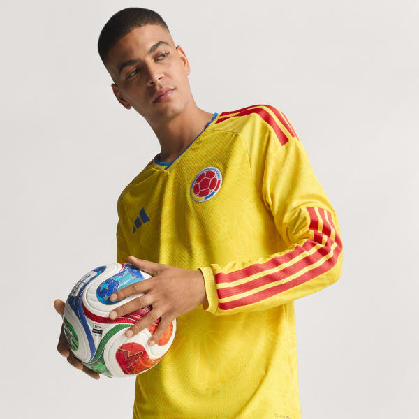 Colombia 26 Home Authentic Long Sleeve Jersey
