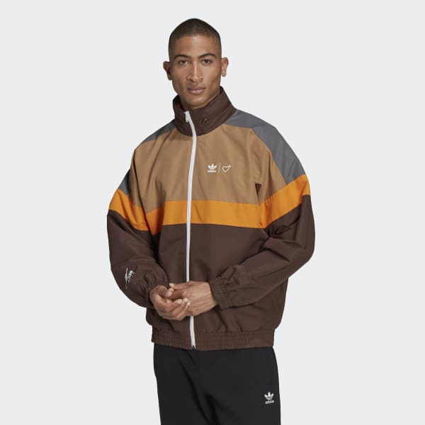 brown adidas jacket