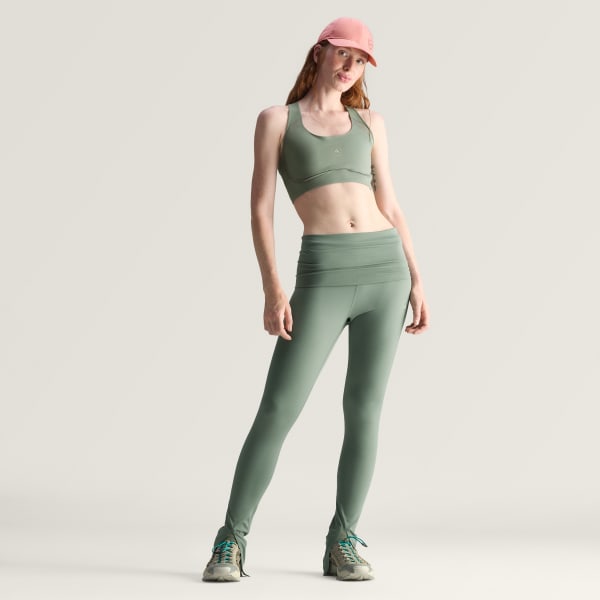 Yesil adidas by Stella McCartney TrueStrength Splitcuff Tayt