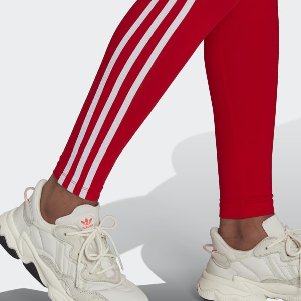 adidas Adicolor Classics 3-Stripes Tights - Red | Women's Lifestyle ...