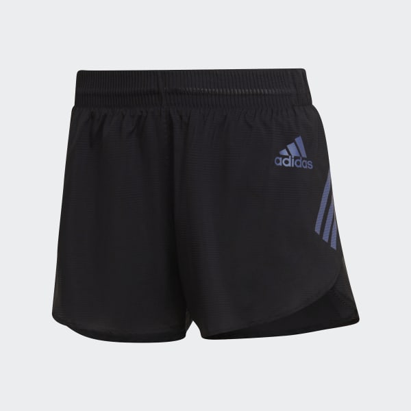 Sort Adizero Løb Split shorts