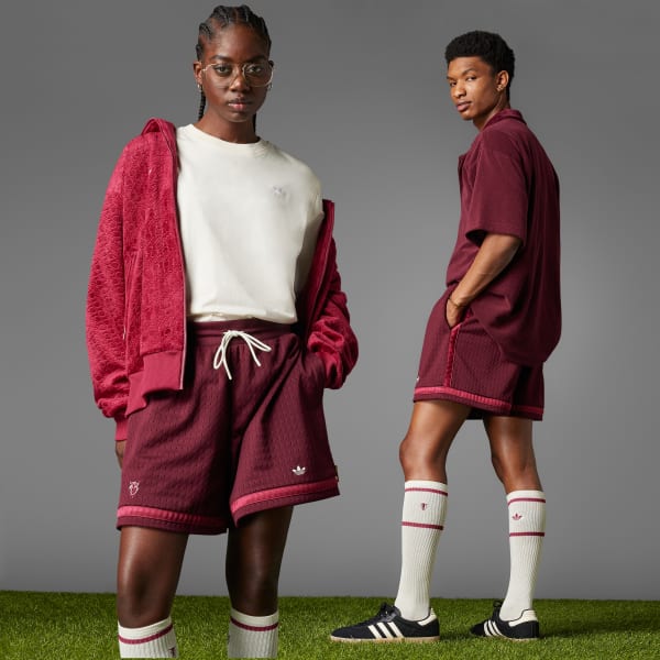 Burgundy Jude Bellingham Knit Shorts