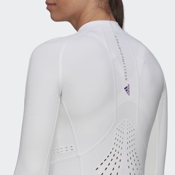Hvit adidas by Stella McCartney TruePurpose Yoga Long Sleeve DM077