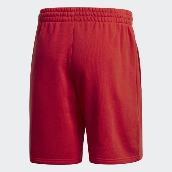 Red LOUNGEWEAR Trefoil Essentials Shorts