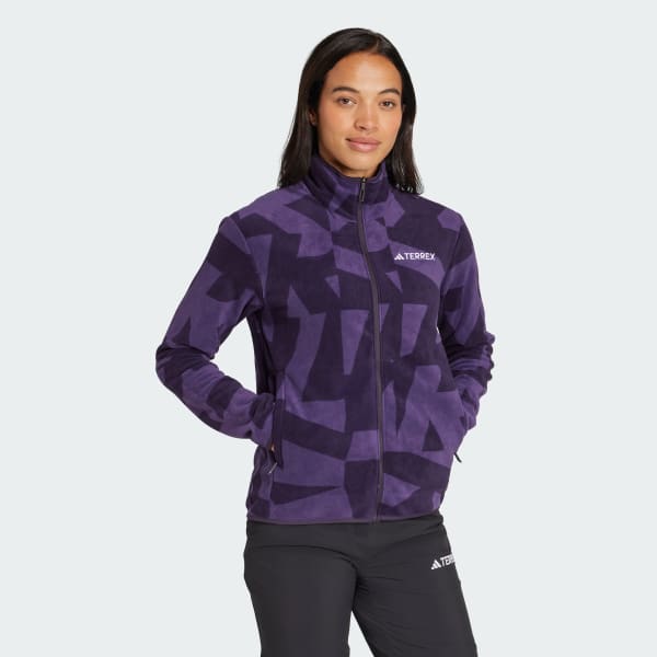 Fioletowy Bluza Terrex Multi Printed Full-Zip Fleece