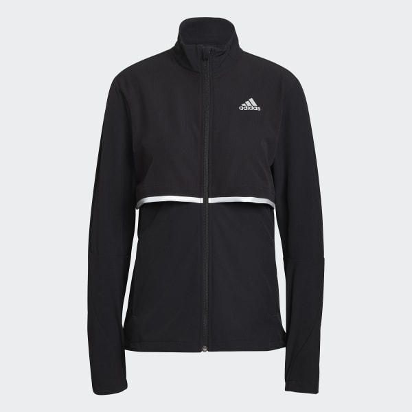 Sort adidas Own The Run Soft Shell jakke