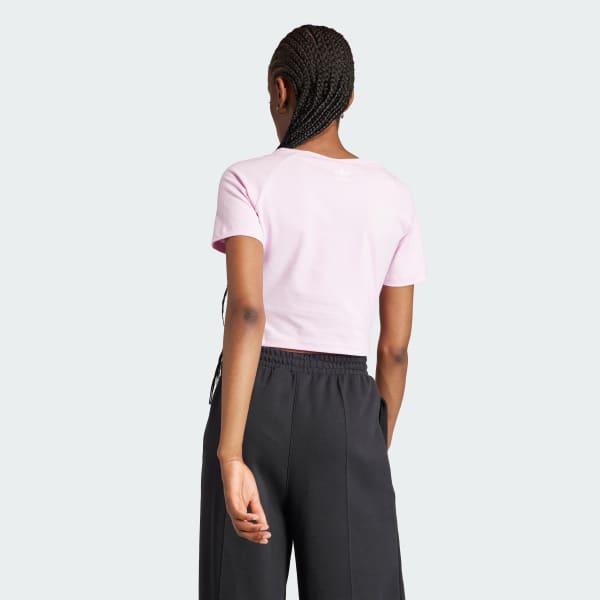 Baby pink adidas online top