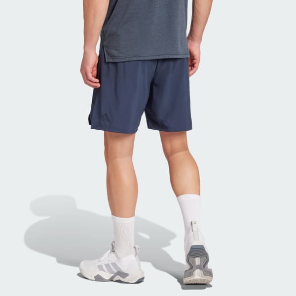 สีน้ำเงิน กางเกงขาสั้น Designed-for-Training 3-Stripes