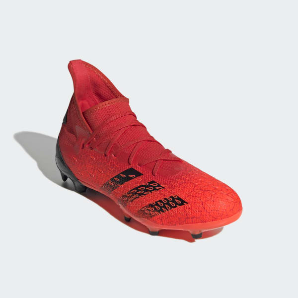 สีแดง รองเท้าฟุตบอล Predator Freak.3 Firm Ground LEQ97