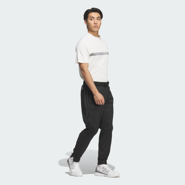 ブラック ロング ウインドパンツ