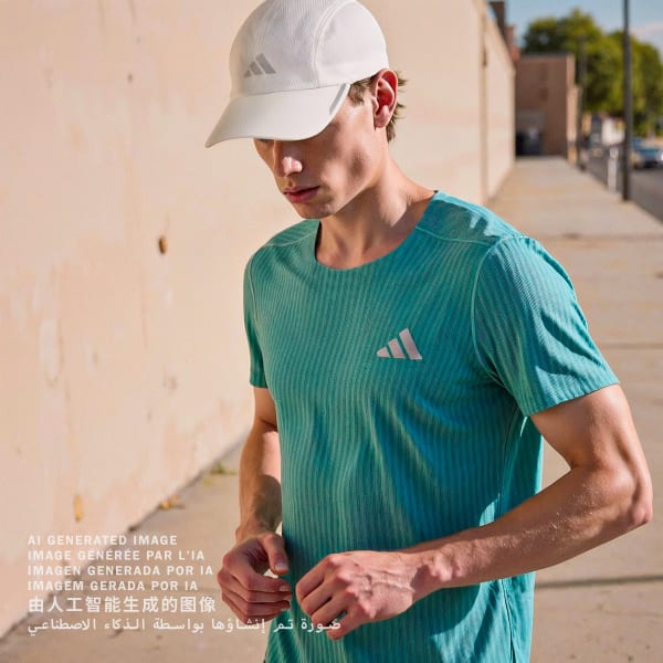 Hvit Running AEROREADY Four-Panel Mesh Caps