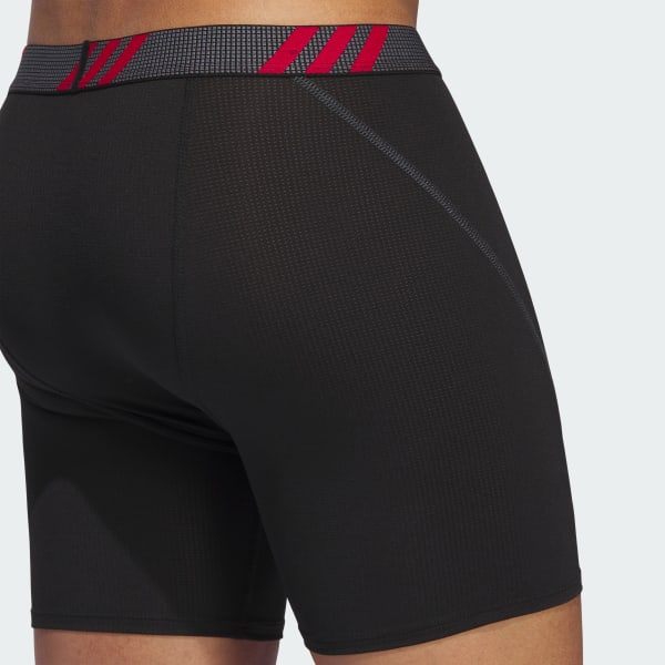 adidas Men's Sport Performance Mesh Boxer Brief Underwear (3-pack