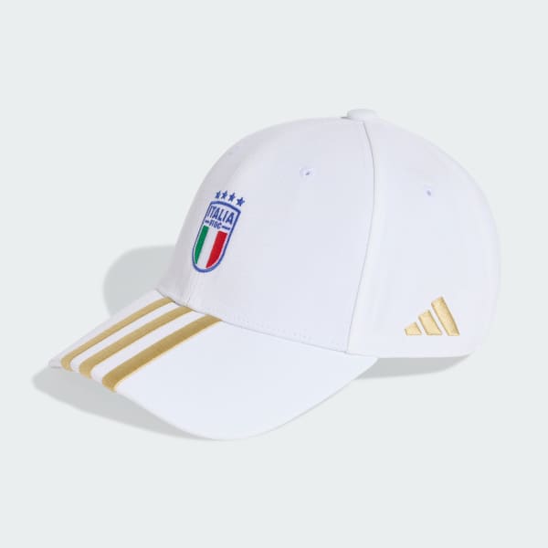 White Italy Soccer Cap