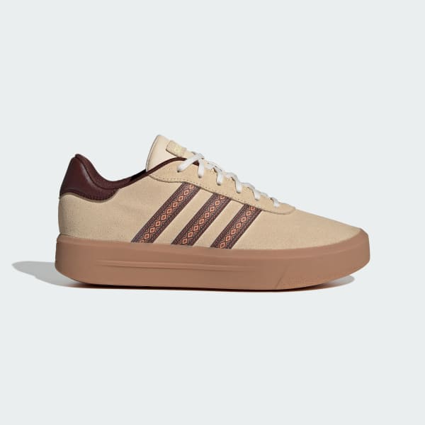 Rosado Zapatillas Court Platform Gamuza