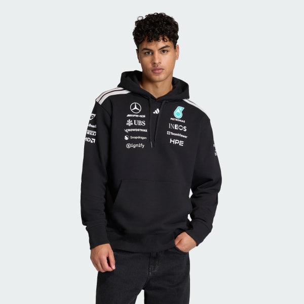 Schwarz MERCEDES-AMG PETRONAS FORMULA 1 TEAM DRIVER HOODIE