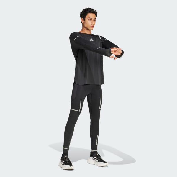 Black Ultimate Running Reflective Long Sleeve Tee