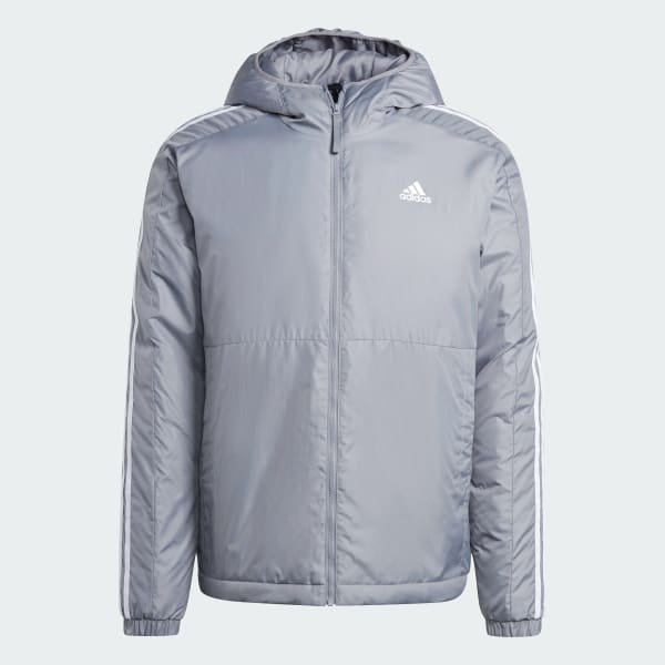 Gra Essentials 3-Stripes Fodrad jacka med huva