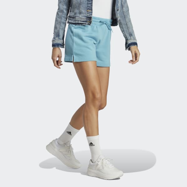 Blue Essentials Linear French Terry Shorts
